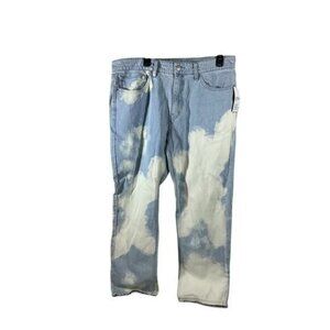 OOs 90s Elenagilbert grunge brother rugged Sky Printed Jeans for Men Size 36x30
